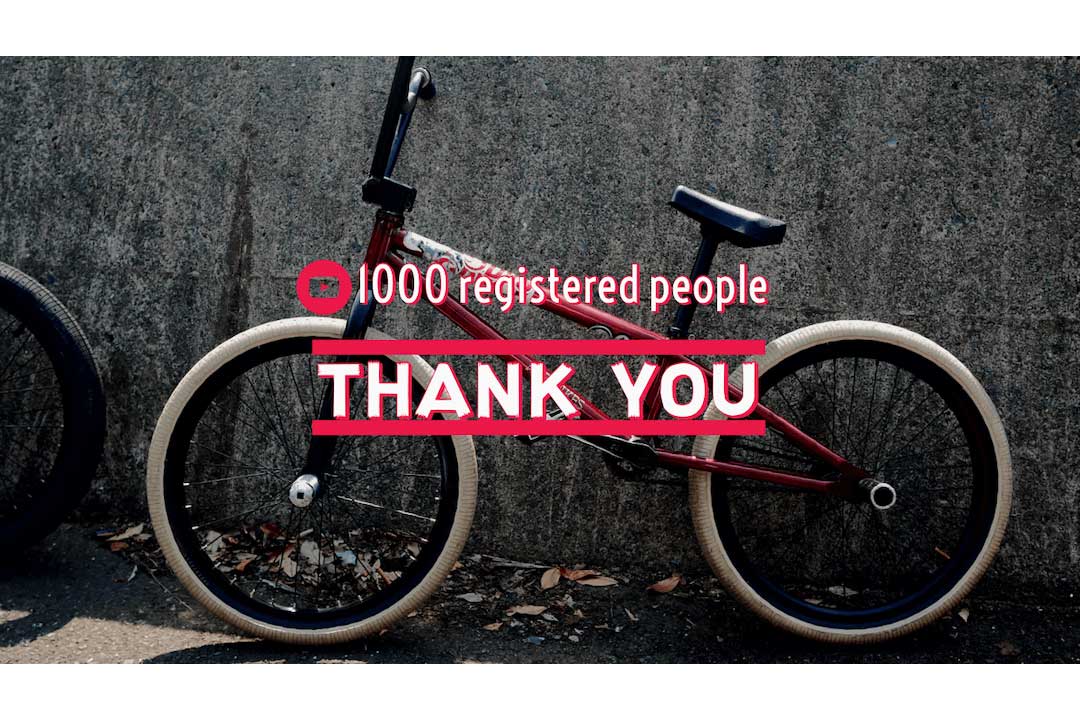 ARESBIKES Youtube チャンネル登録者1000人突破！